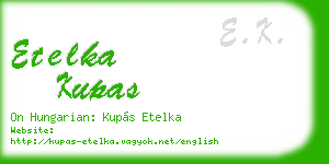 etelka kupas business card